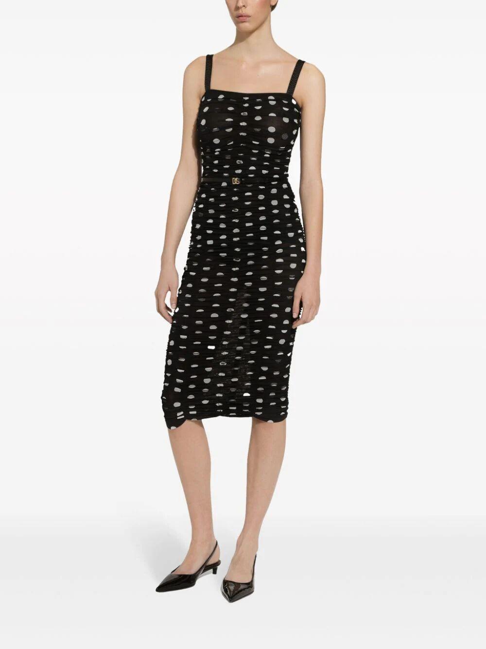 DOLCE & GABBANA Women Abito Mambo Italiano In Black Product Image