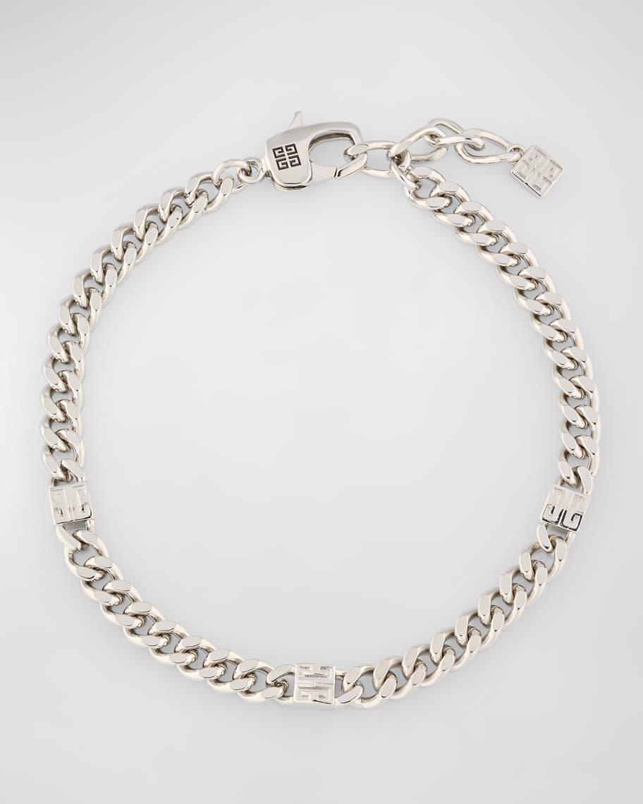 Mens 4G Silvery Small Chain Bracelet Product Image