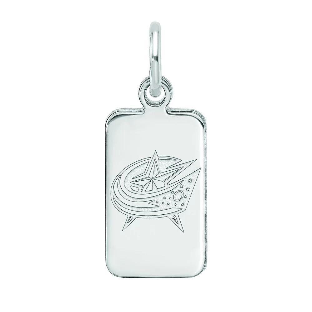 LogoArt Sterling Silver Columbus Blue Jackets Tag Pendant, Women's, Size: 15 mm Product Image