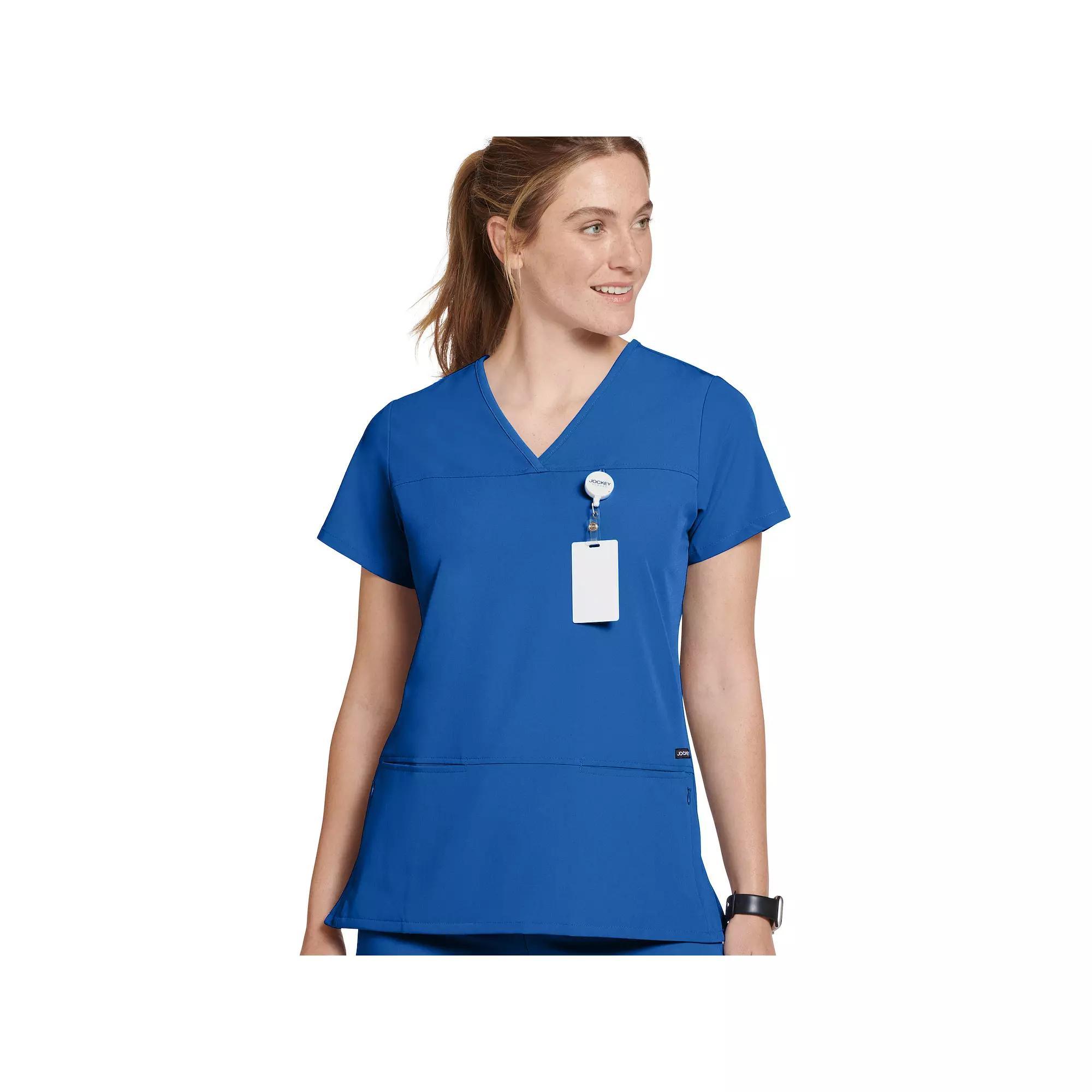 Women's Jockey® Scrubs True Fit Crossover V-Neck Top 2299, Size: Small, Royal Product Image