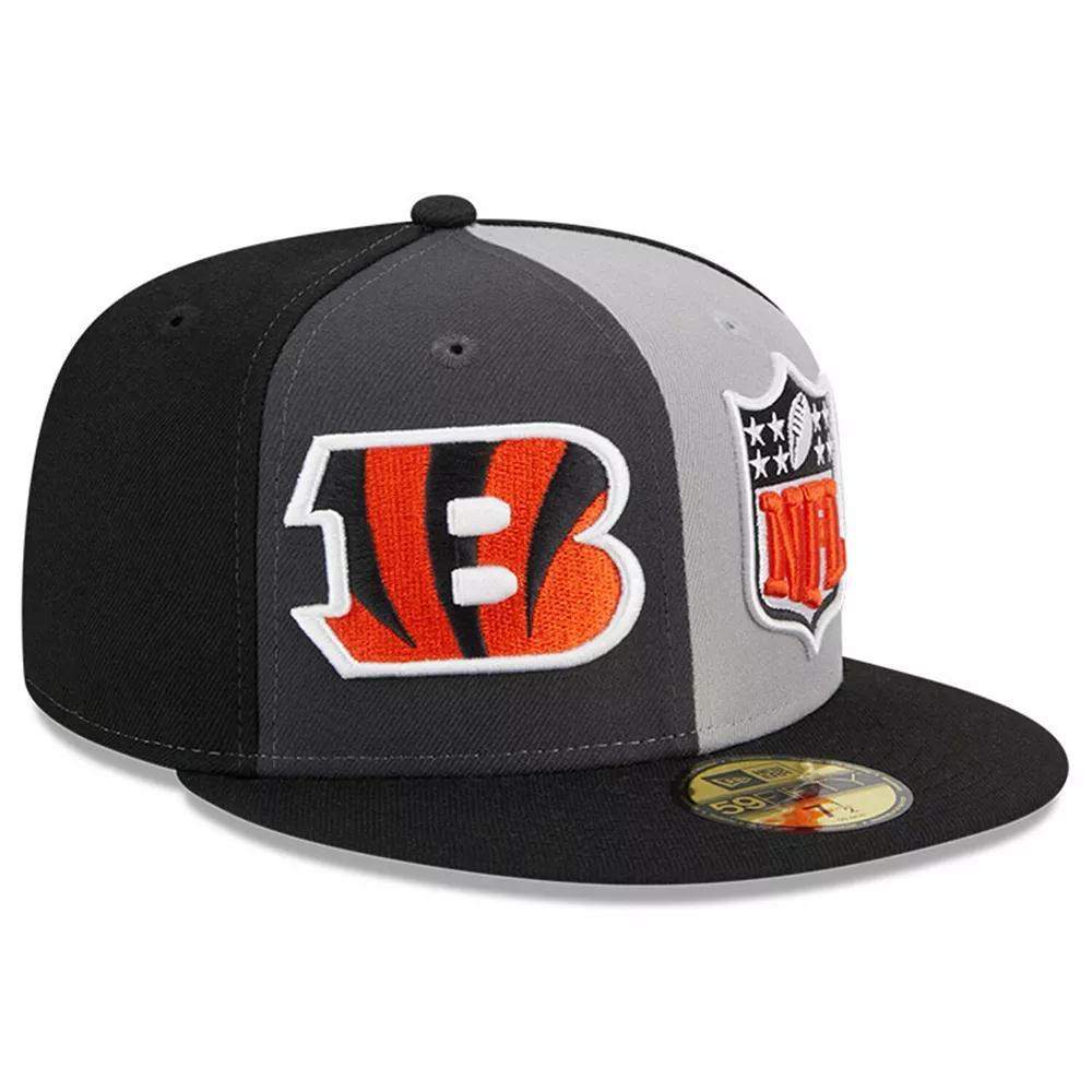 Men's New Era  Gray/Black Cincinnati Bengals 2023 Sideline 59FIFTY Fitted Hat, Size: 7 3/8, Grey Product Image