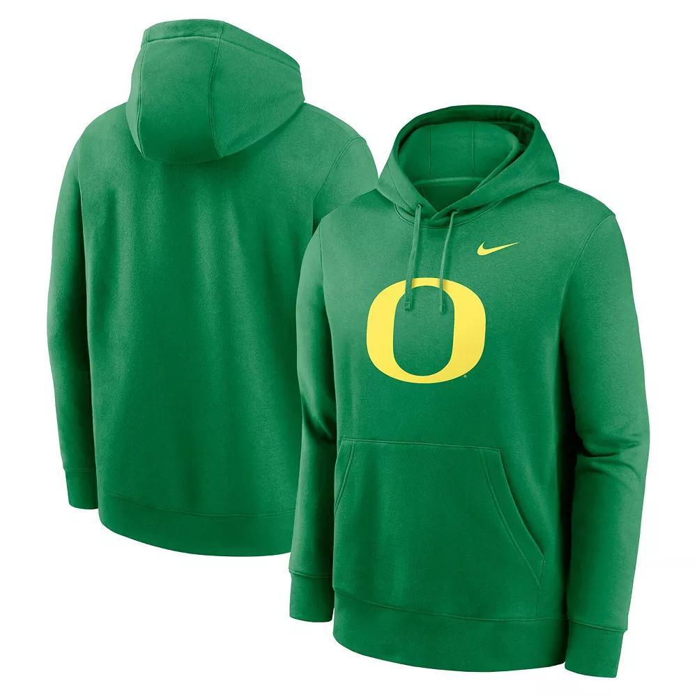 Men's Nike Heather Gray Ohio State Buckeyes Legacy Logo Club Fleece Pullover Hoodie, Size: Small, Grey Product Image