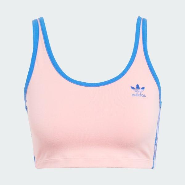 adidas Adicolor 3-Stripes Bra Top White 2XL Womens Product Image