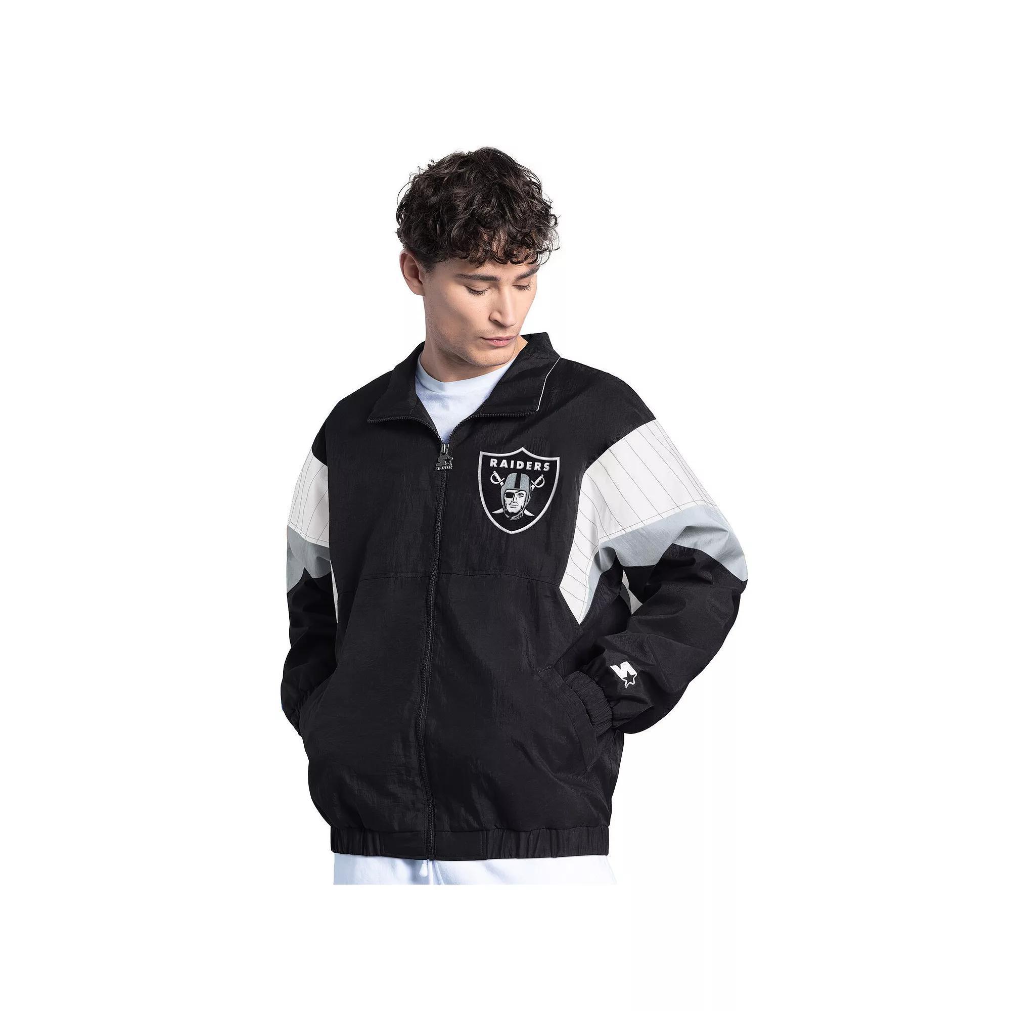 Men's Starter Navy Dallas Cowboys Yard Line Full-Zip Jacket, Size: XL, Blue Product Image