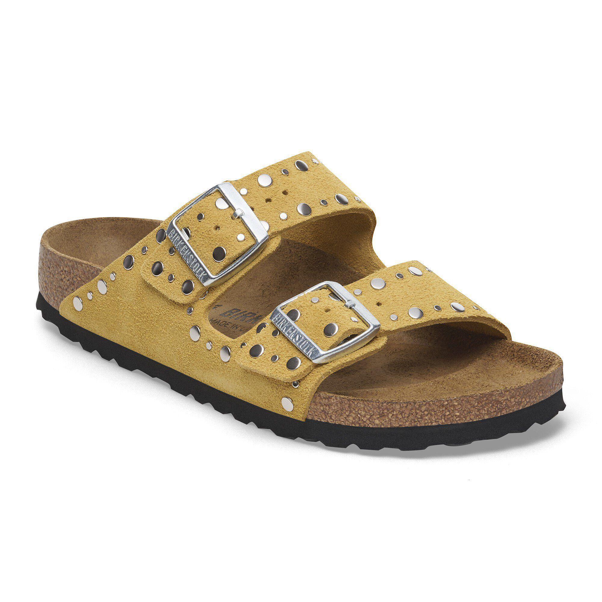 Arizona Rivets Suede Leather Ochre Product Image