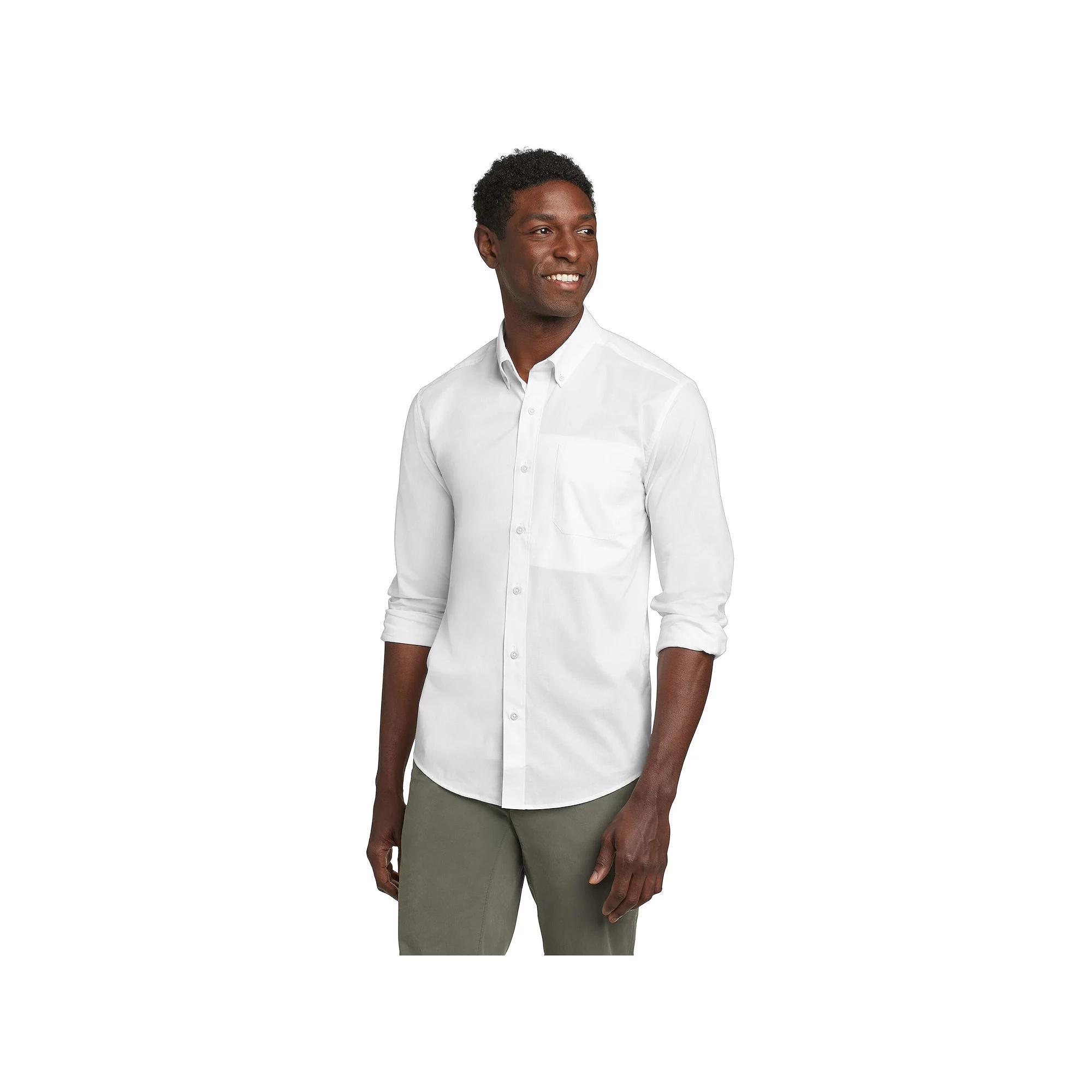 Big & Tall Eddie Bauer Long Sleeve Voyager Flex Shirt, Mens Product Image