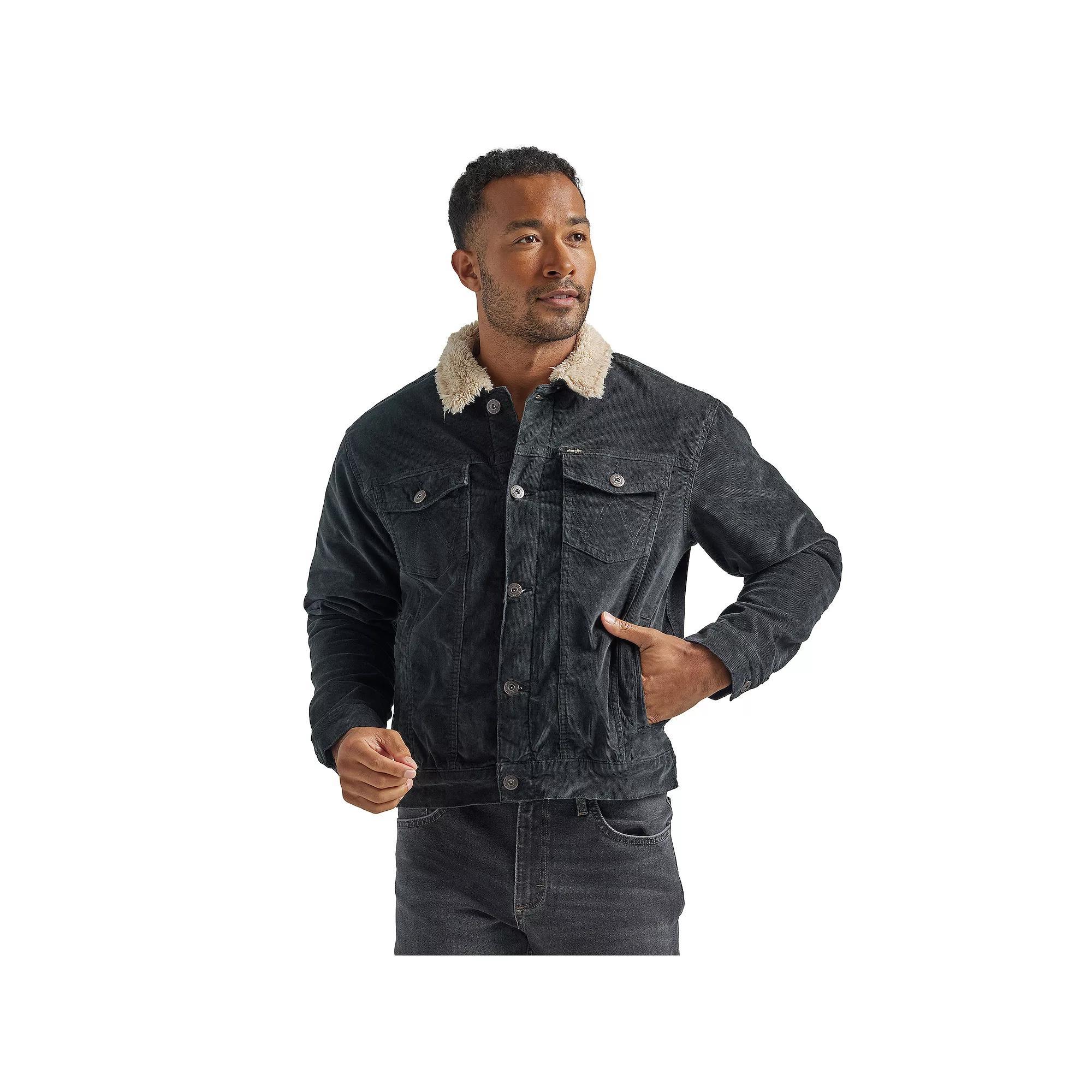 Mens Wrangler Sherpa-Lined Corduroy Jacket Product Image