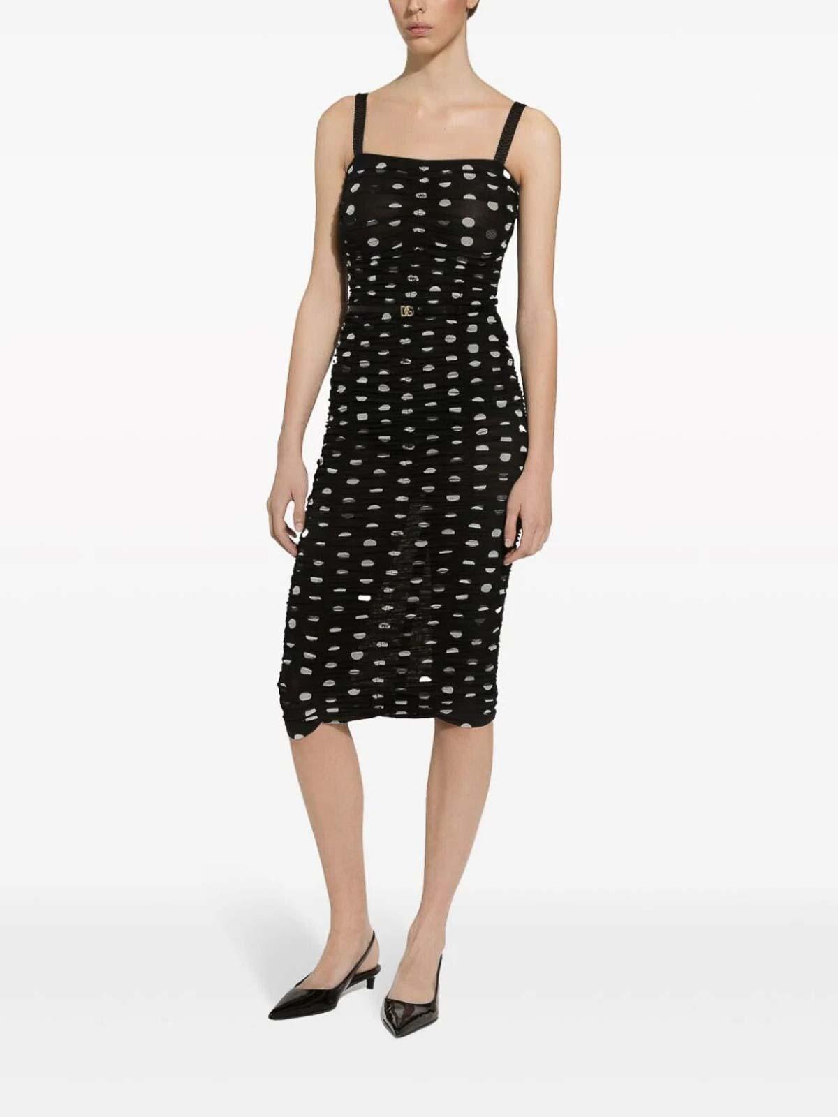 DOLCE & GABBANA Women Abito Mambo Italiano In Black Product Image