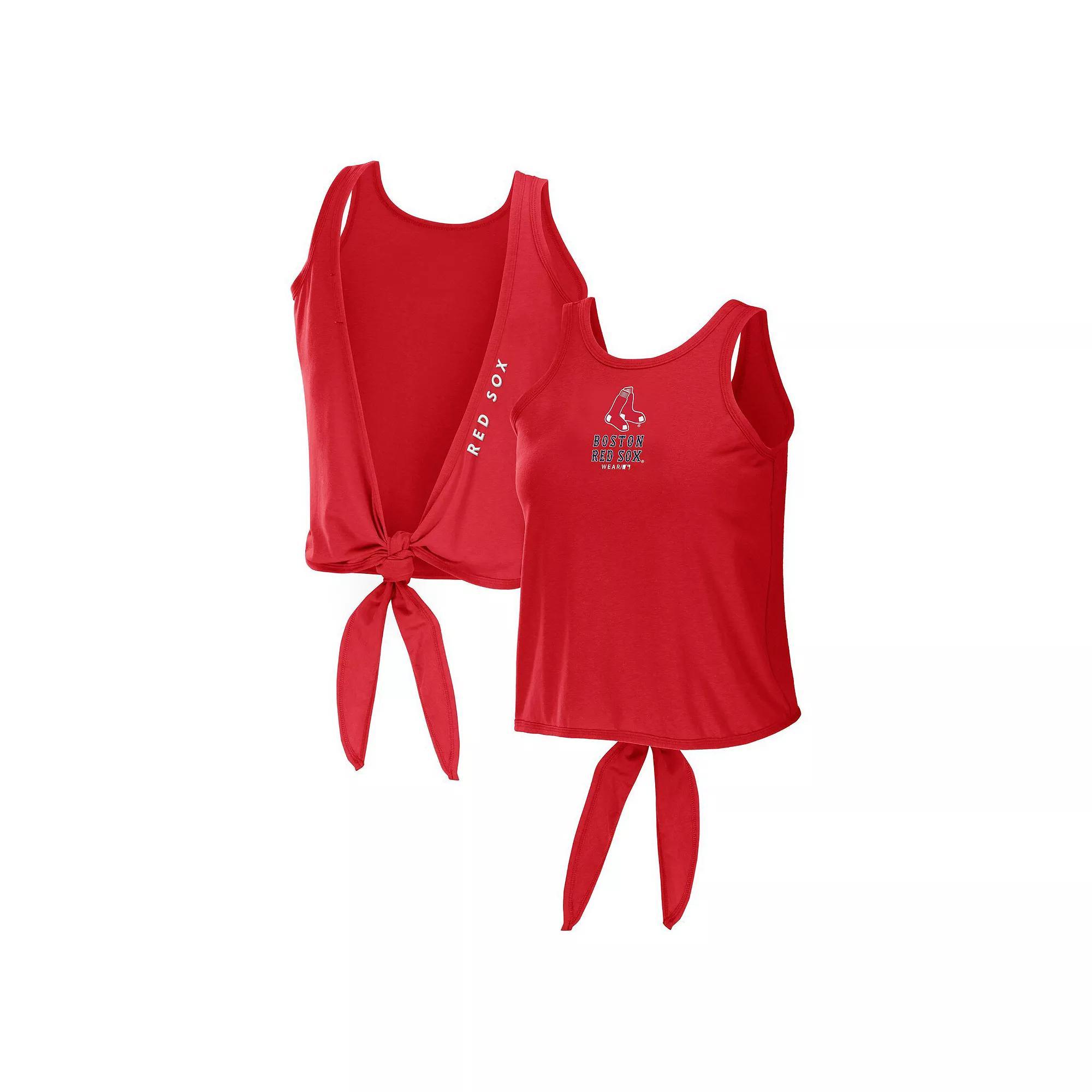 Womens WEAR by Erin Andrews Boston Sox Open Back Twist Tie Tank Top Product Image