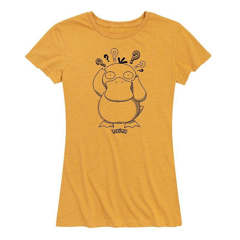 Womens Pokemon Psyduck Pattern Graphic Tee Product Image