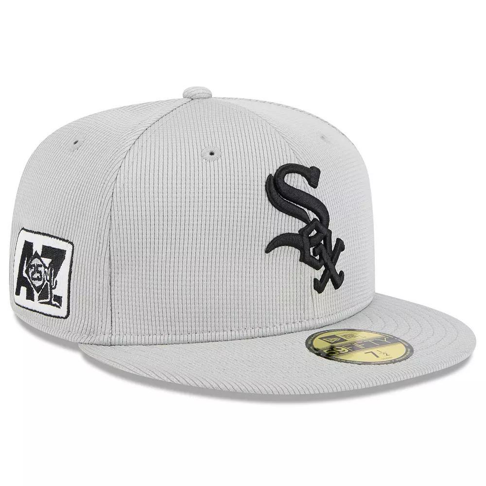Men's New Era  Gray Chicago White Sox 2025 Spring Training 59FIFTY Fitted Hat, Size: 7 1/4, Grey Product Image