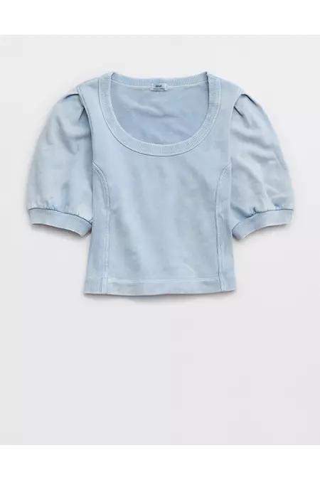 Aerie Seams Right Short Sleeve Sweatshirt Women's Product Image