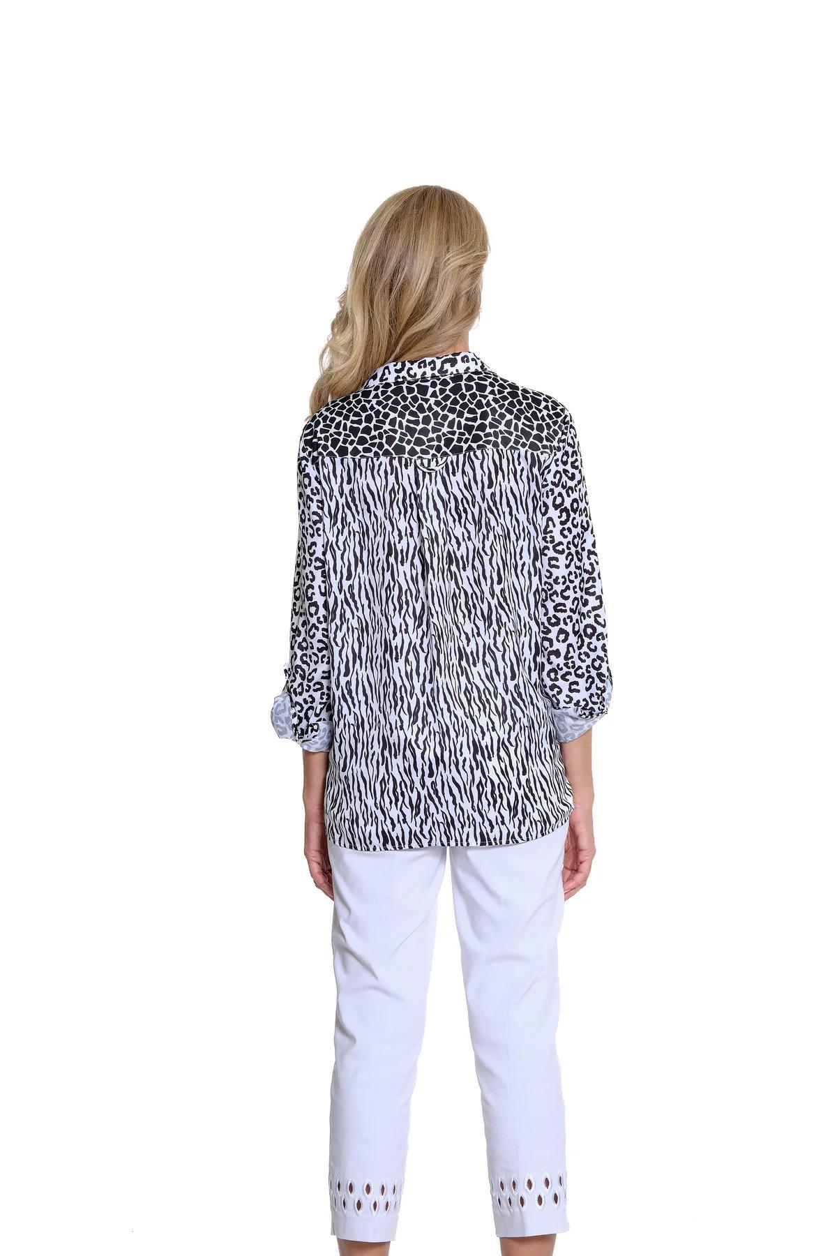 Mixed Print Woven Shirt Product Image