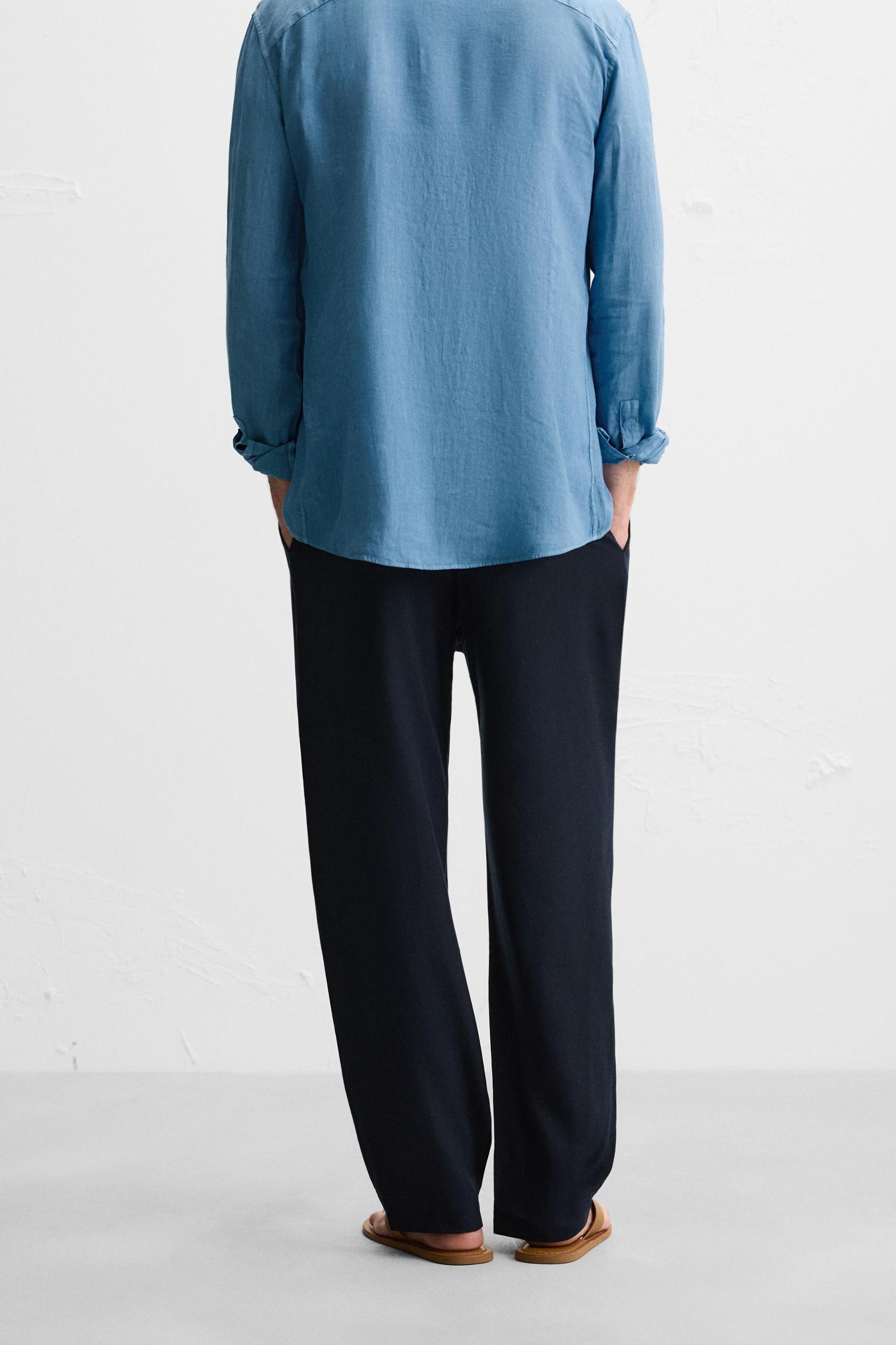 RELAXED FIT LYOCELL PANTS Product Image