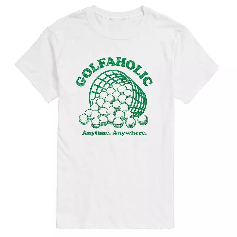 Men's Golfaholic Graphic Tee, Size: XS, Black Product Image