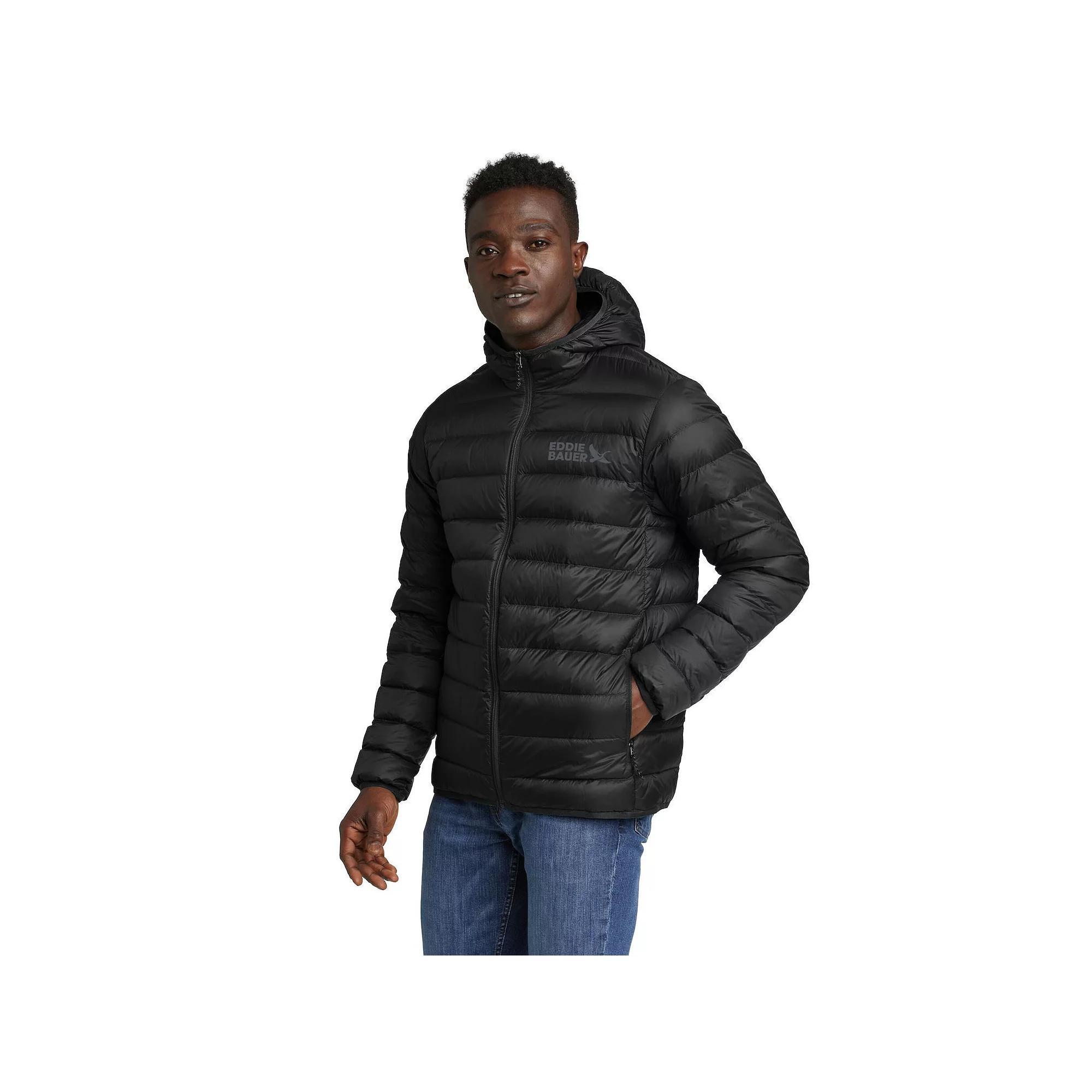 Big & Tall Eddie Bauer Cirruslite Hooded Jacket, Men's, Size: 3XL Tall, Black Product Image