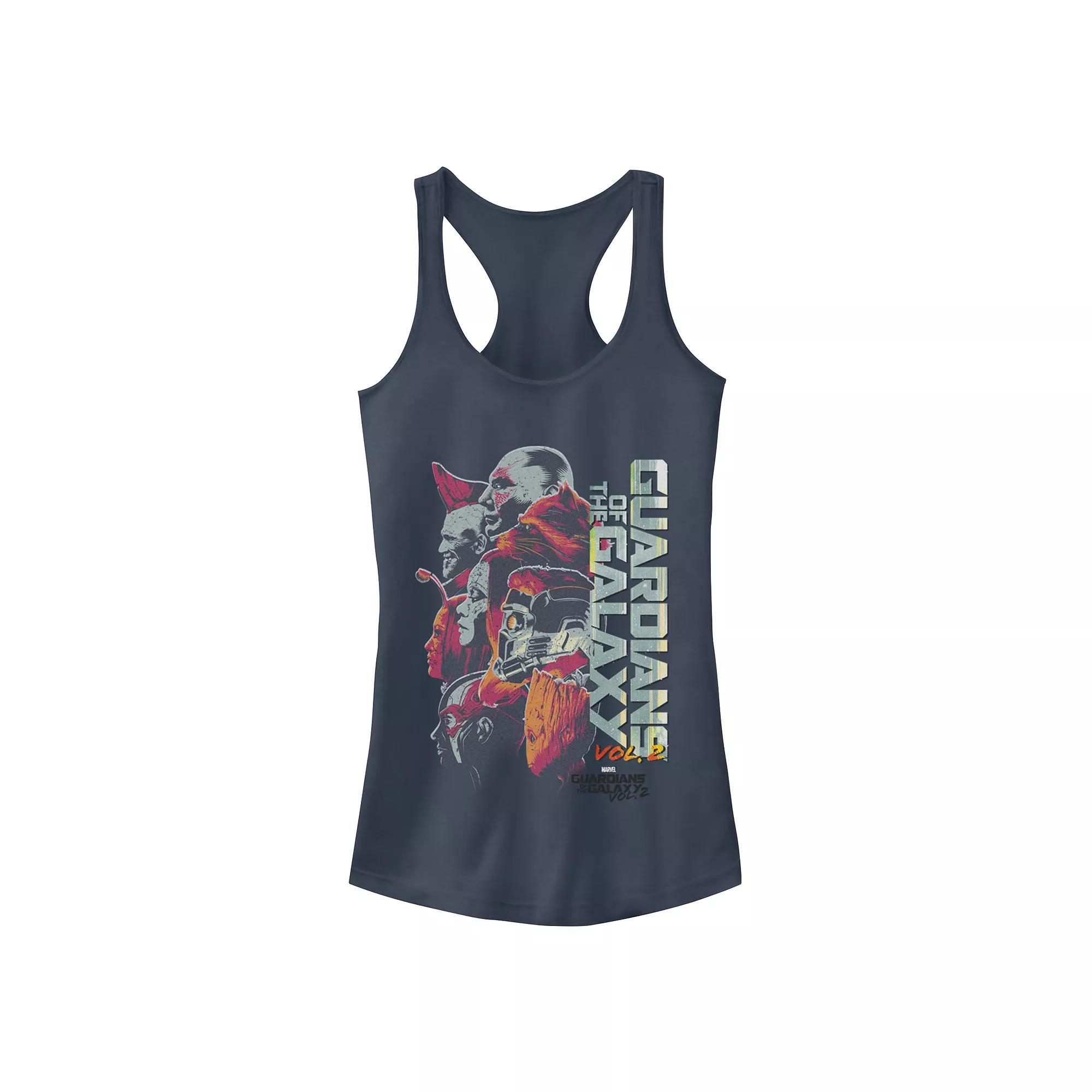 Juniors' Guardians of the Galaxy Group Tank Top, Girl's, Size: XXL, Blue Product Image