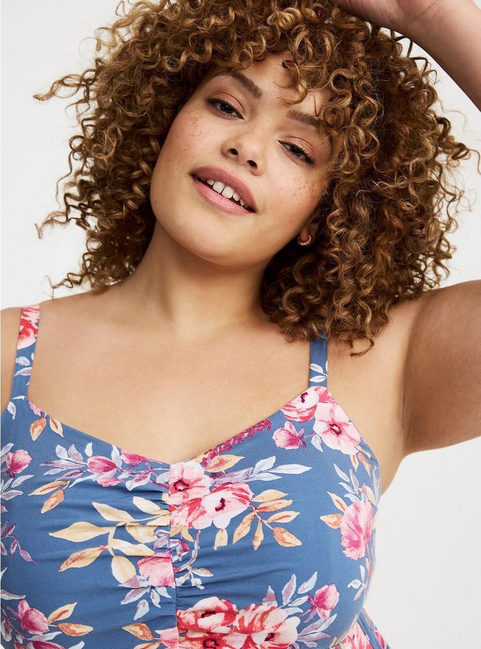 Challis Skater Mini Dress Product Image