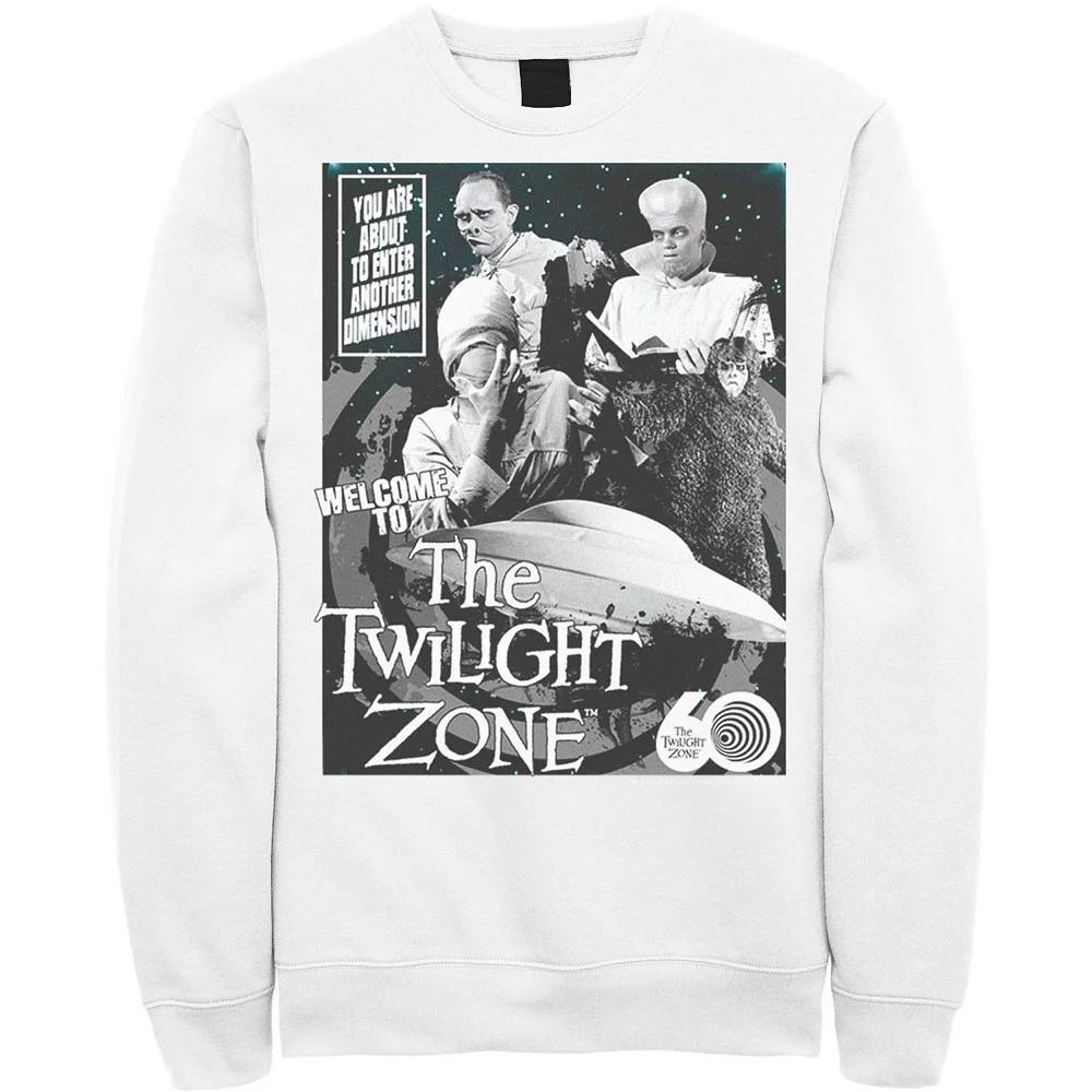 Men's CBS The Twilight Zone Comic 60th Sweatshirt, Size: XXL, Athletic Grey Product Image