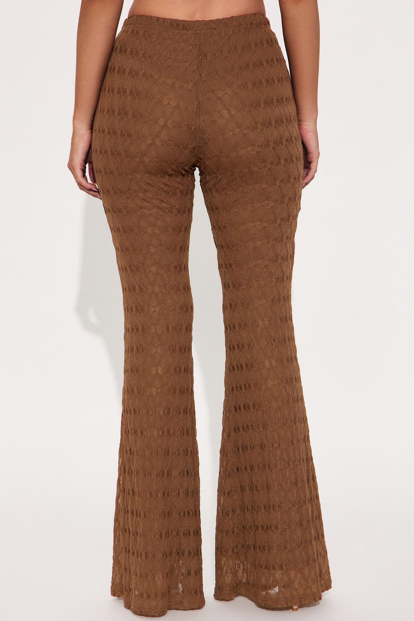 Hold Up Lace Flare Pant - Mocha Product Image