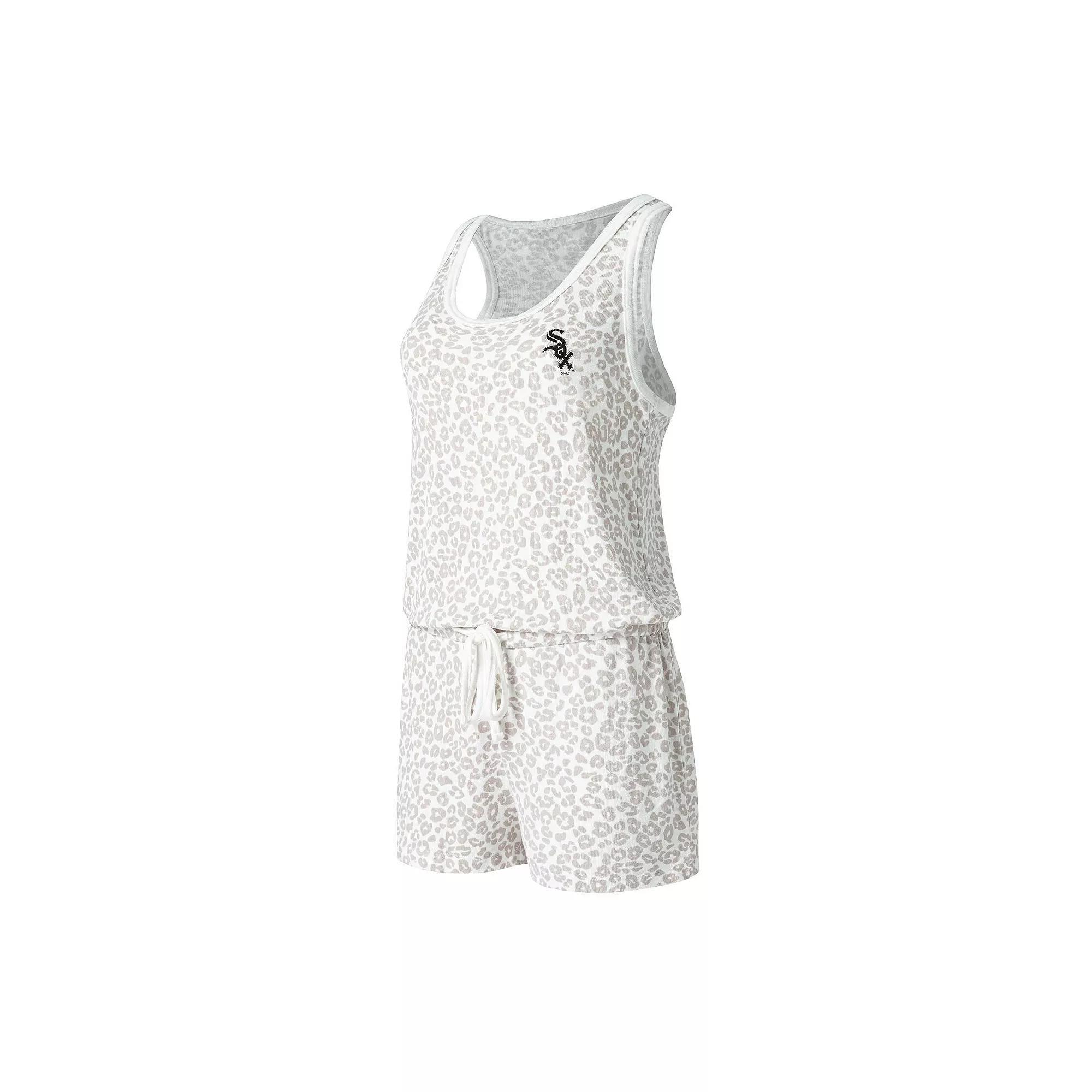 Women's Concepts Sport Cream Chicago White Sox Montana Hacci Knit Romper, Size: Small, Beige Product Image