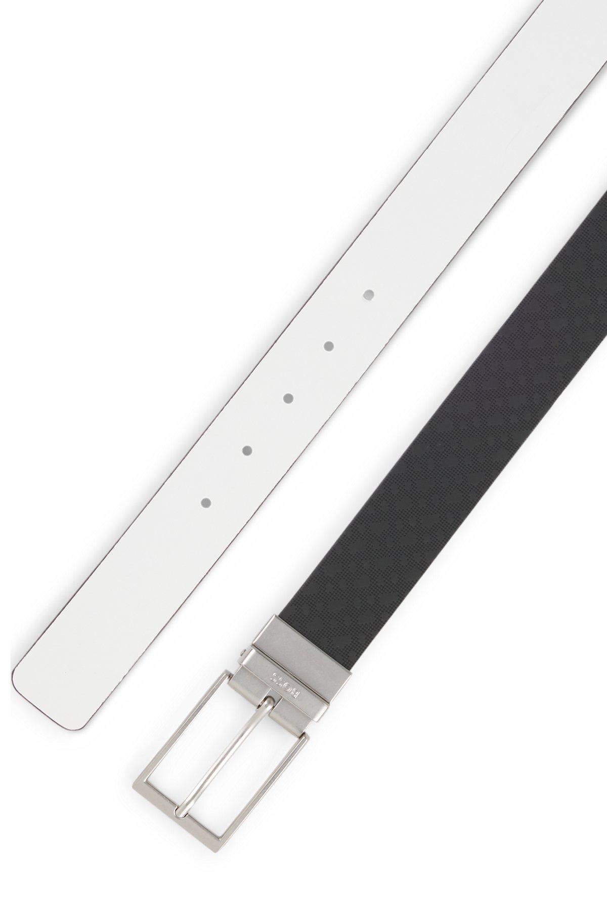 BOSS - Reversible belt in Italian leather - Black Product Image