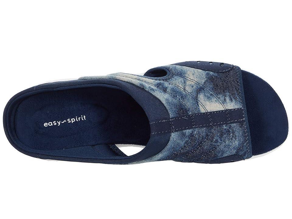 Easy Spirit Traciee Women's Slide Sandals, Size: 9.5 XW, Blue Tie Dye Product Image