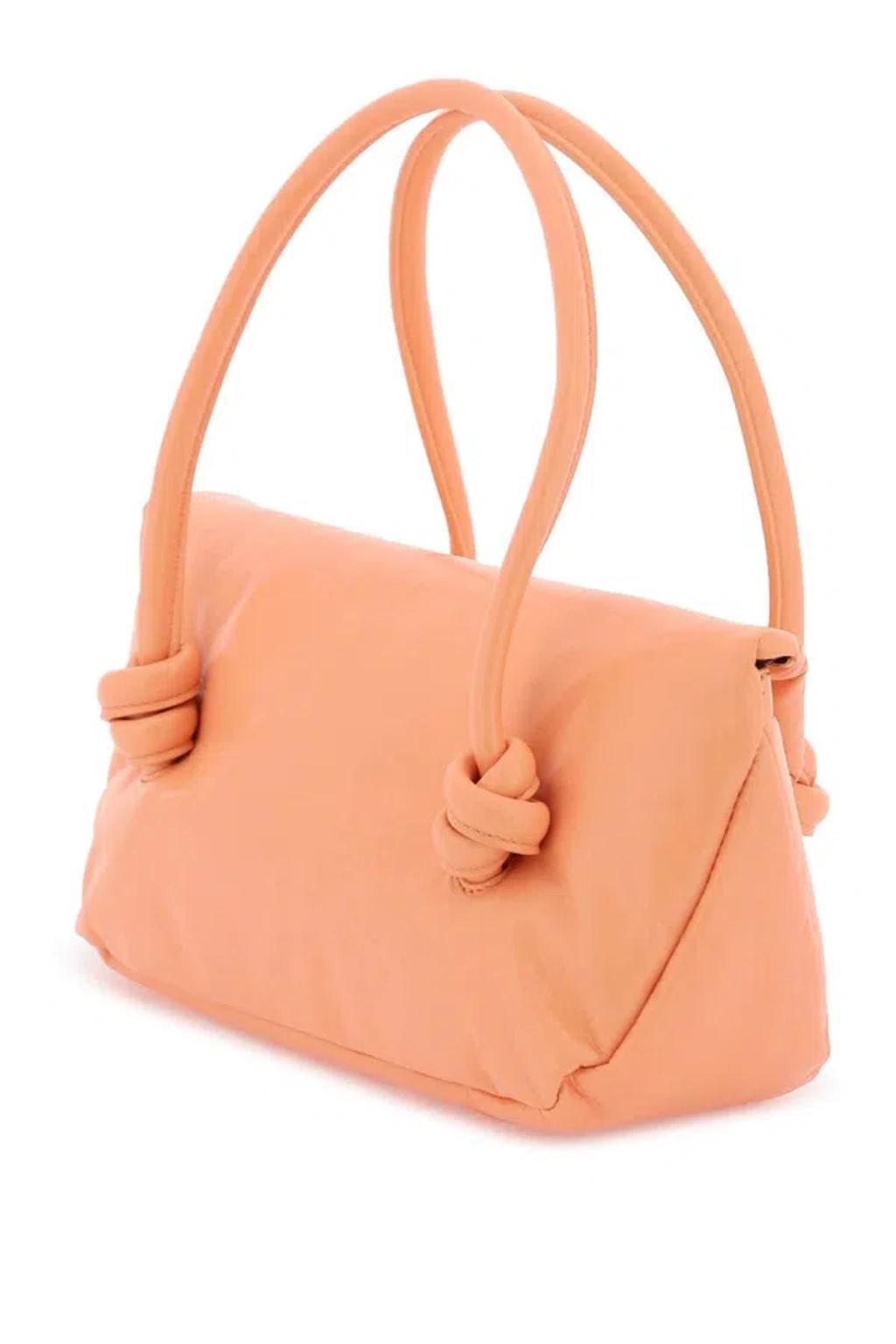 JIL SANDER Patent Leather Small Shoulder Bag In Pink Product Image