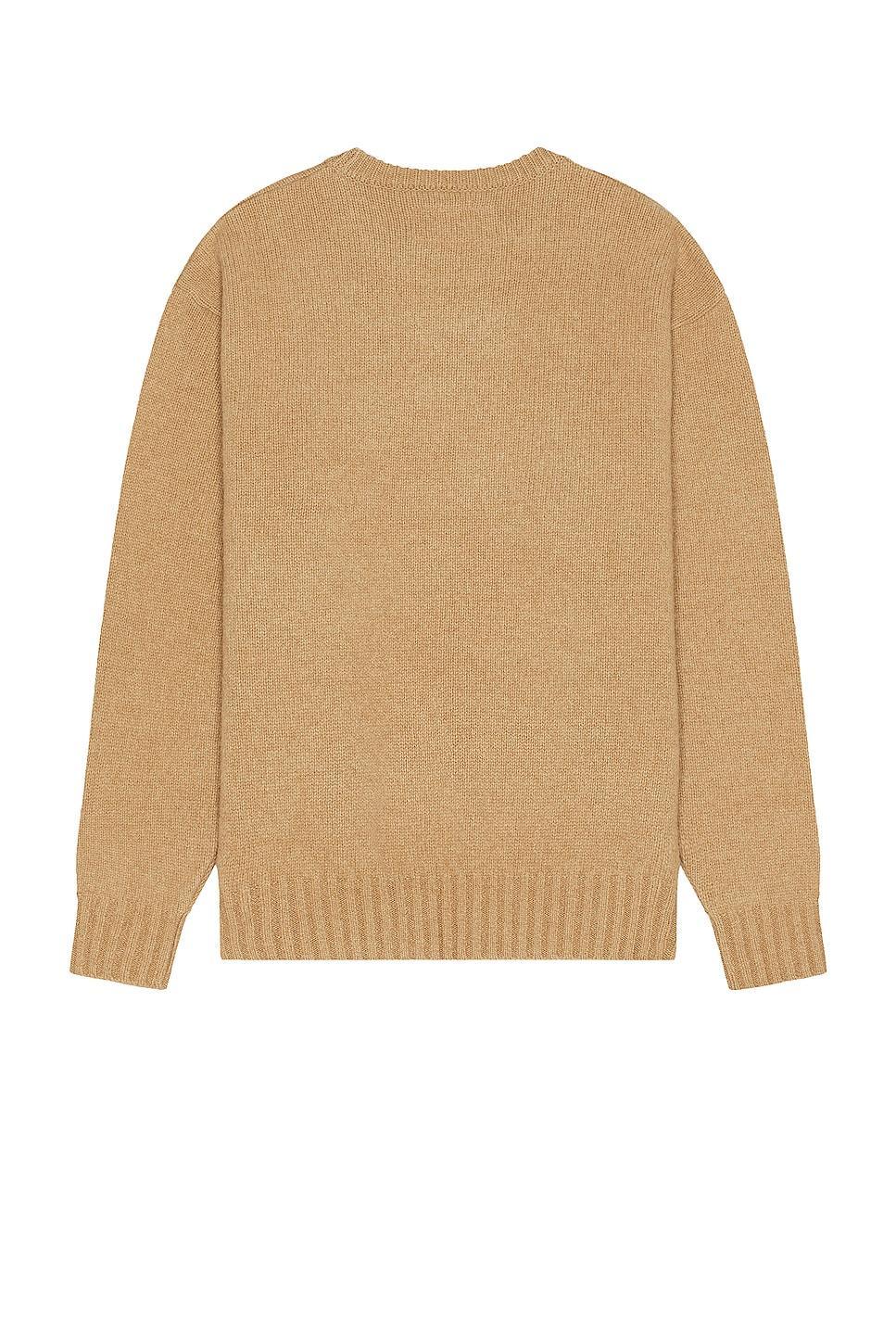 WACKO MARIA Classic Crew Neck Sweater in Brown Product Image