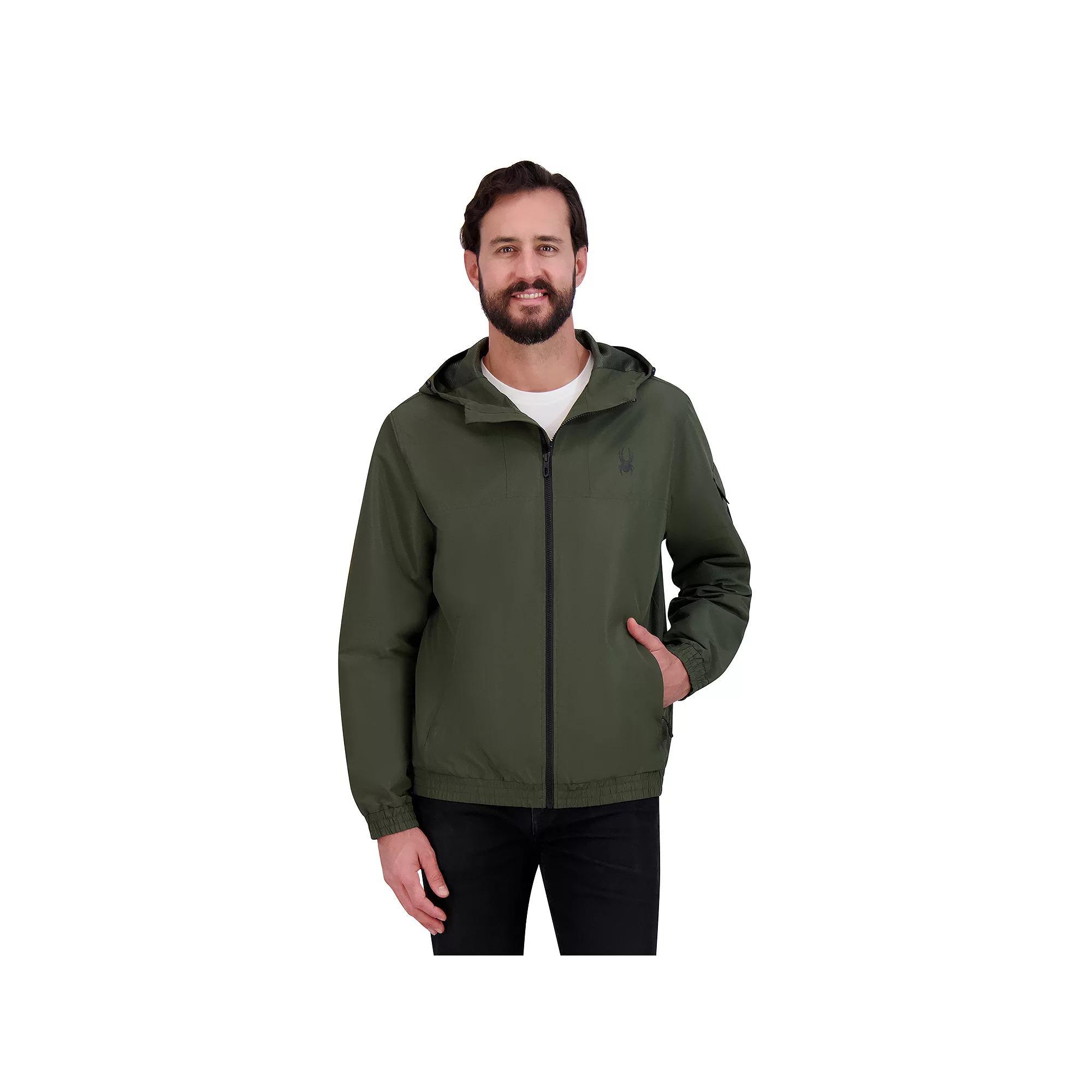 Men's Spyder Windbreaker Jacket, Size: Large, Green Product Image
