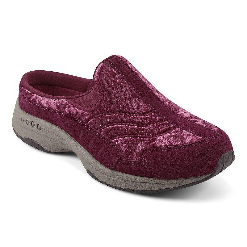 Easy Spirit Traveltime Womens Fashion Mules Brown Leopard Product Image