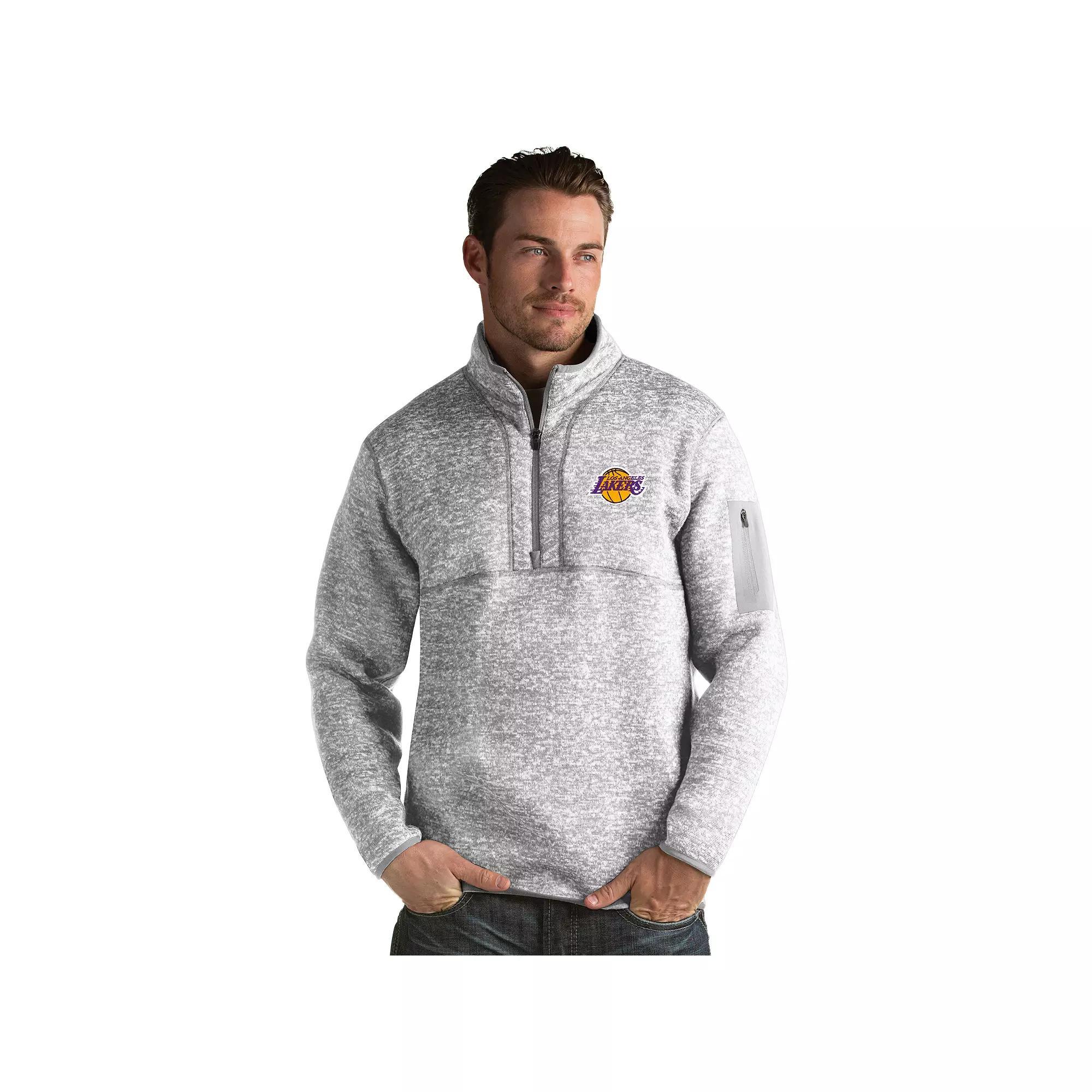 Mens Antigua Washington Wizards Fortune Pullover Wiz Light Gray Grey Product Image