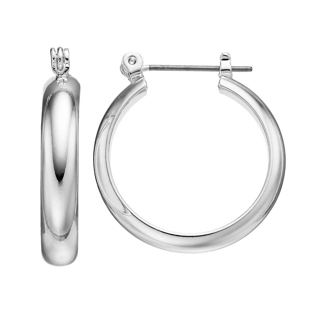 Napier Wide Hoop Earrings, Women's, None Product Image