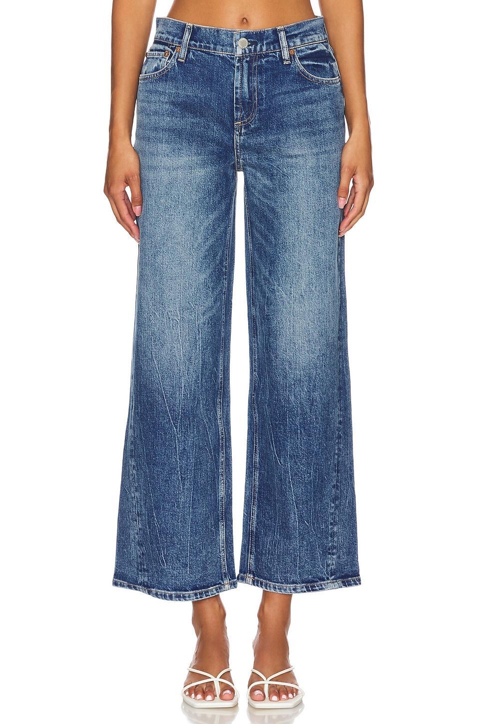 Ernie Cropped Low Rise Buckle Back Baggy Jean Alice + Olivia Product Image