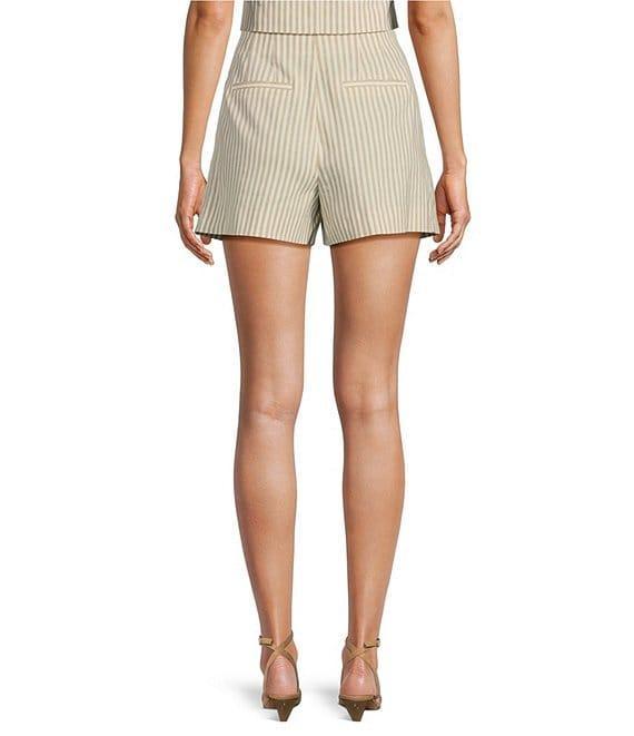 Antonio Melani Coordinating Tropez Stripe Linen Blend Shorts Product Image