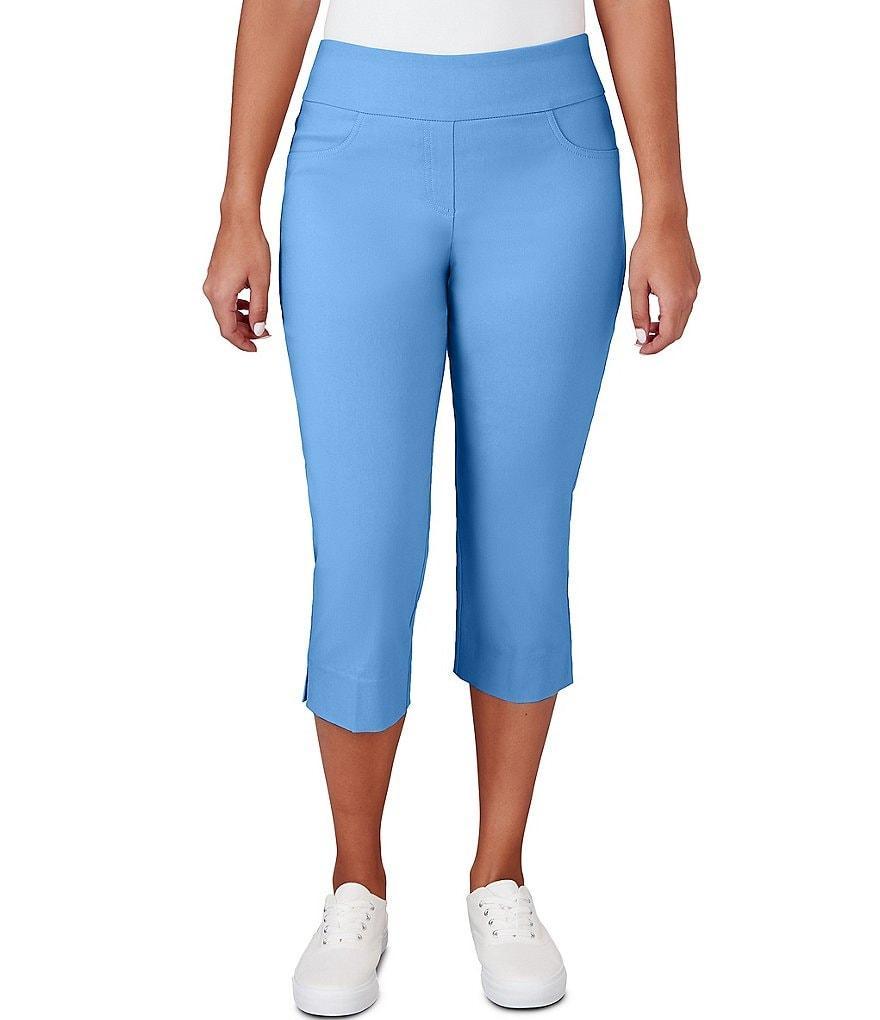 Ruby Rd. Stretch Pull-On Side Slit Hem Capri Product Image