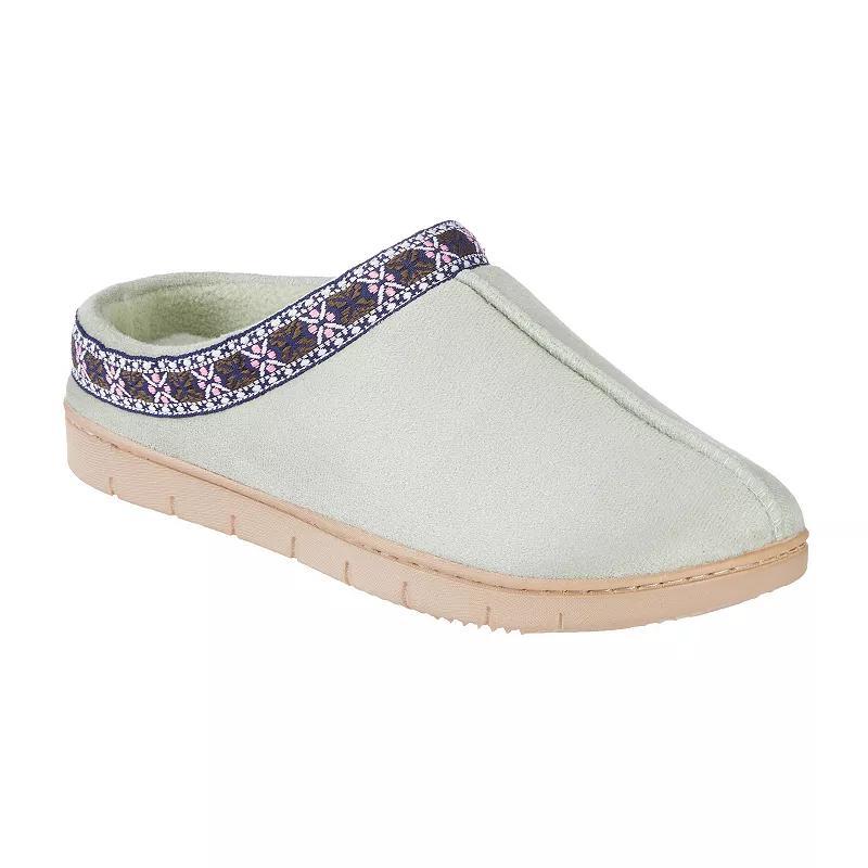 isotoner Clara Microsuede Memory Foam Women's Clog Slippers, Size: Small, Raisin Product Image