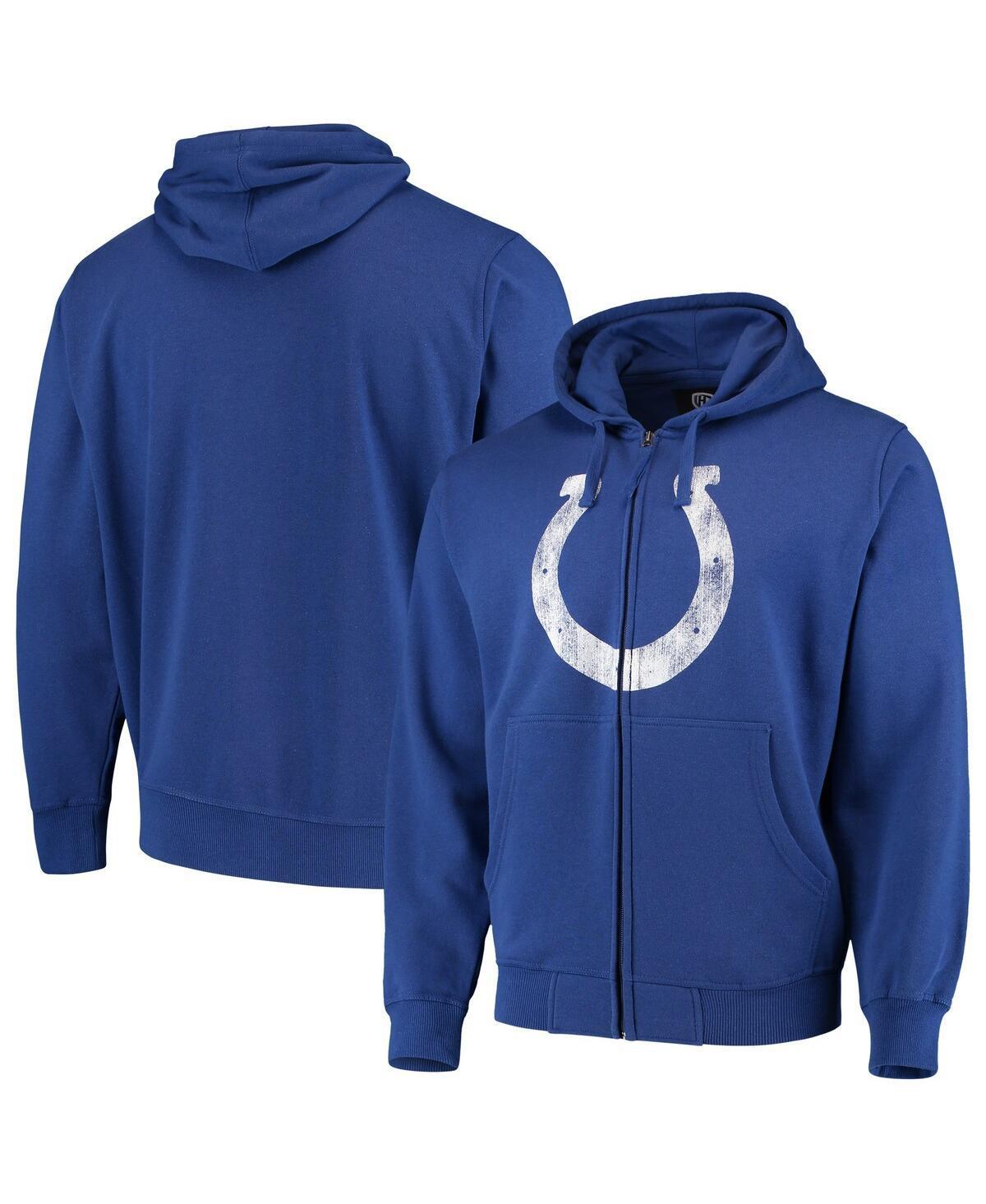 Men's G-III Sports by Carl Banks Royal Indianapolis Colts Primary Logo Full-Zip Hoodie, Size: Large, Blue Product Image