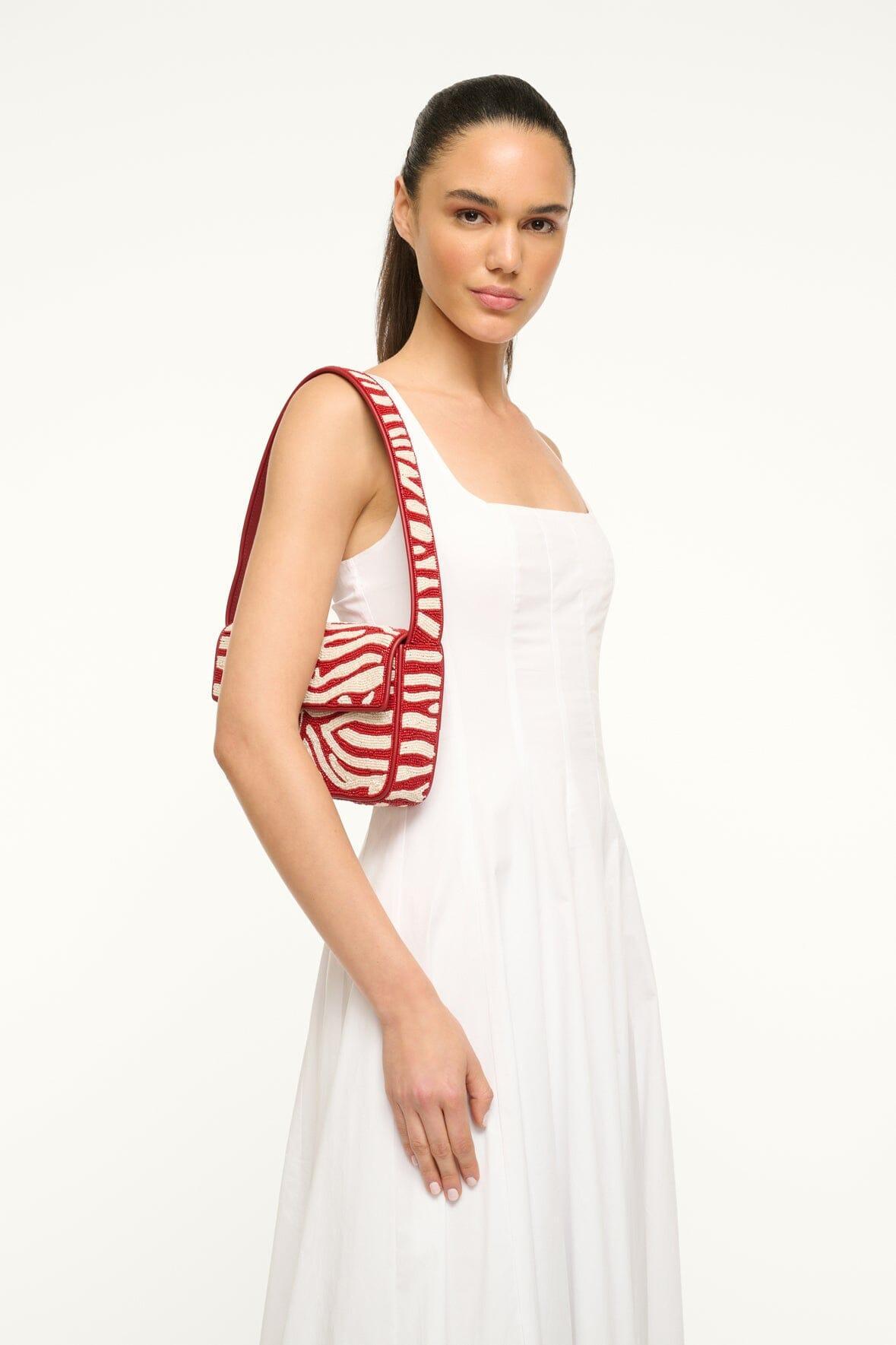 TOMMY BEADED BAG | SCARLET WHITE Product Image