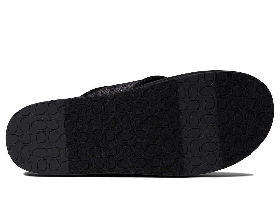 COACH Signature Flip-Flop (Charcoal/Black 2) Men's Shoes Product Image