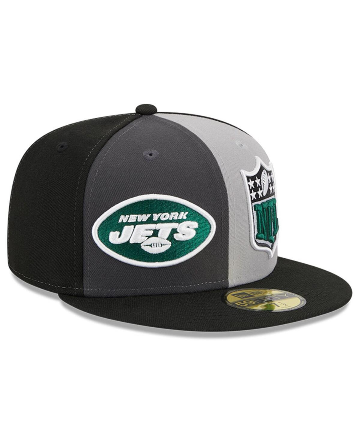 Men's New Era  Gray/Black New York Jets 2023 Sideline 59FIFTY Fitted Hat, Size: 7 1/4, Grey Product Image