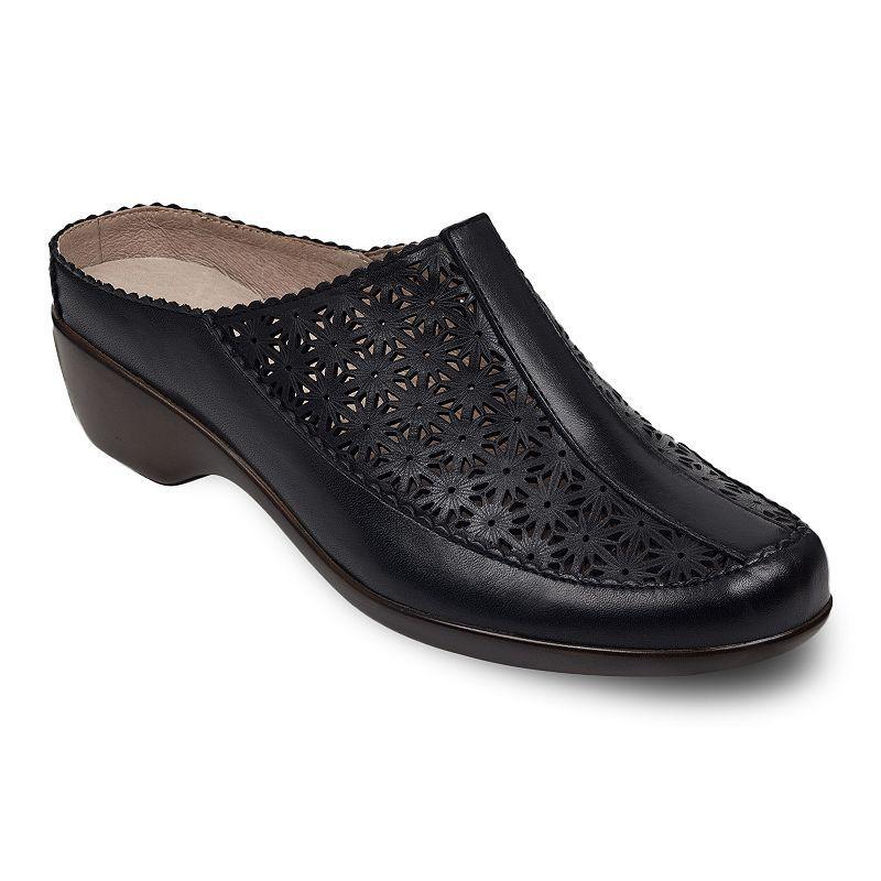Easy Spirit Dusk Womens Perforated Leather Mules Product Image