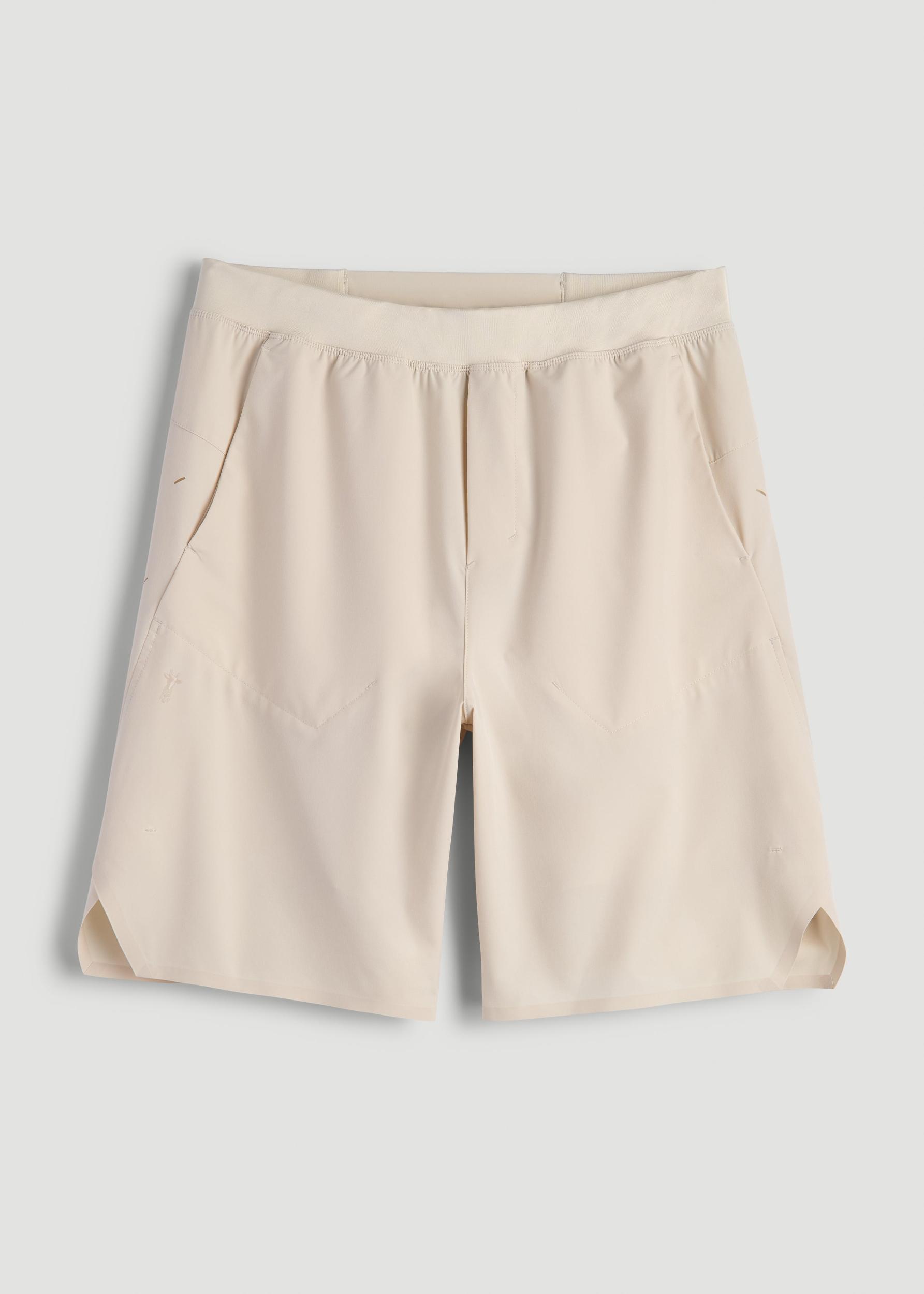 2-in-1 Featherweight Running Short for Tall Men in Light Stone Product Image