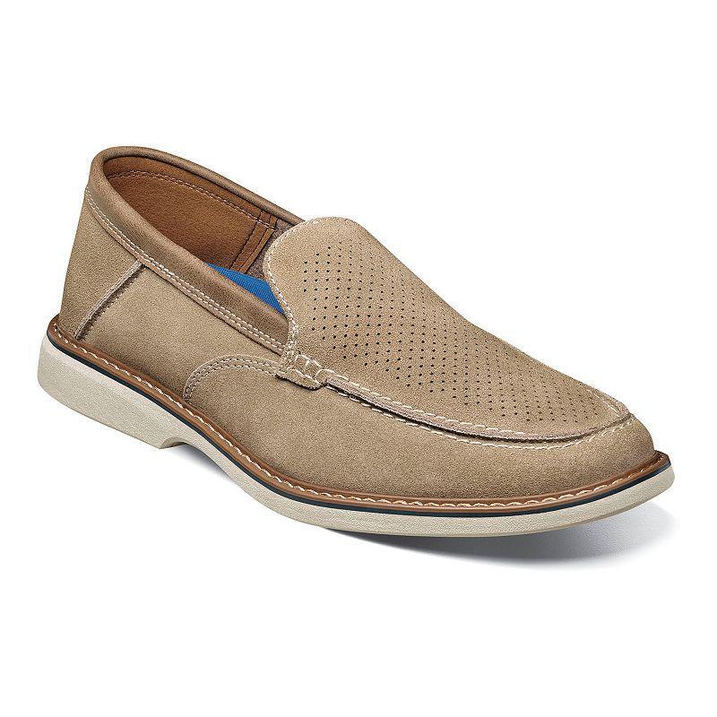 Nunn Bush® Otto EZ Men's Leather Slip-On Shoes, Size: 10, Grey Product Image