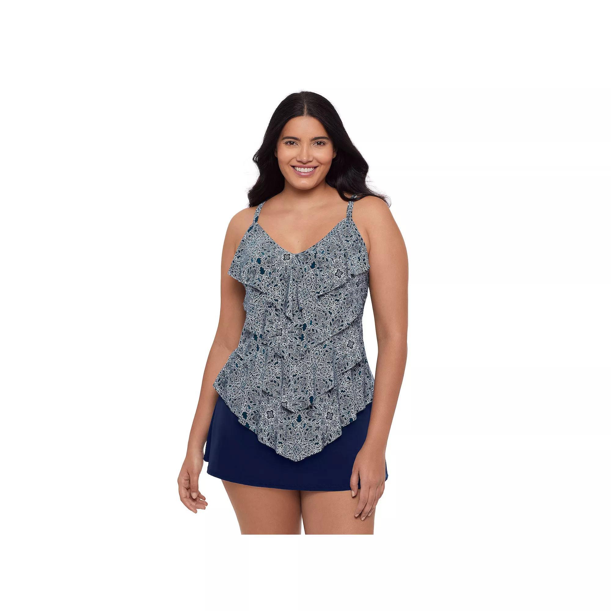 Womens Trimshaper Lena Tankini Swim Top Product Image