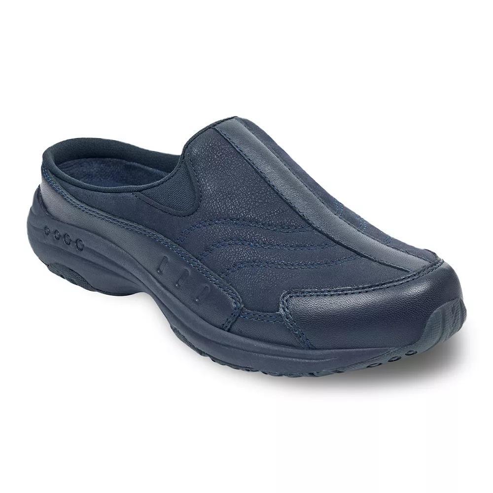 Easy Spirit Traveltime Womens Leather Mules Blue Product Image