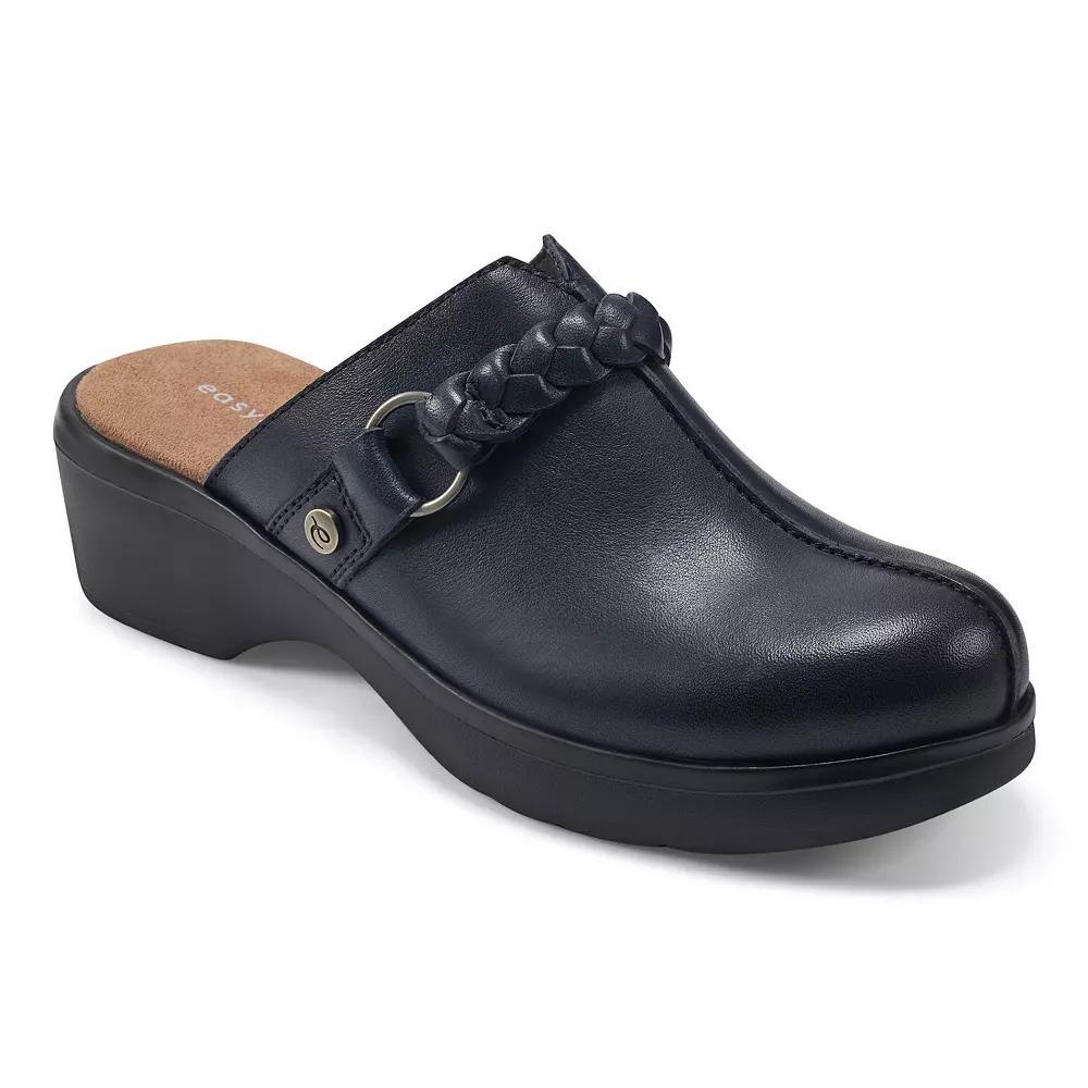 Easy Spirit Penelope Women's Braided Strap Leather Clogs, Size: 9, Blue Leather Product Image
