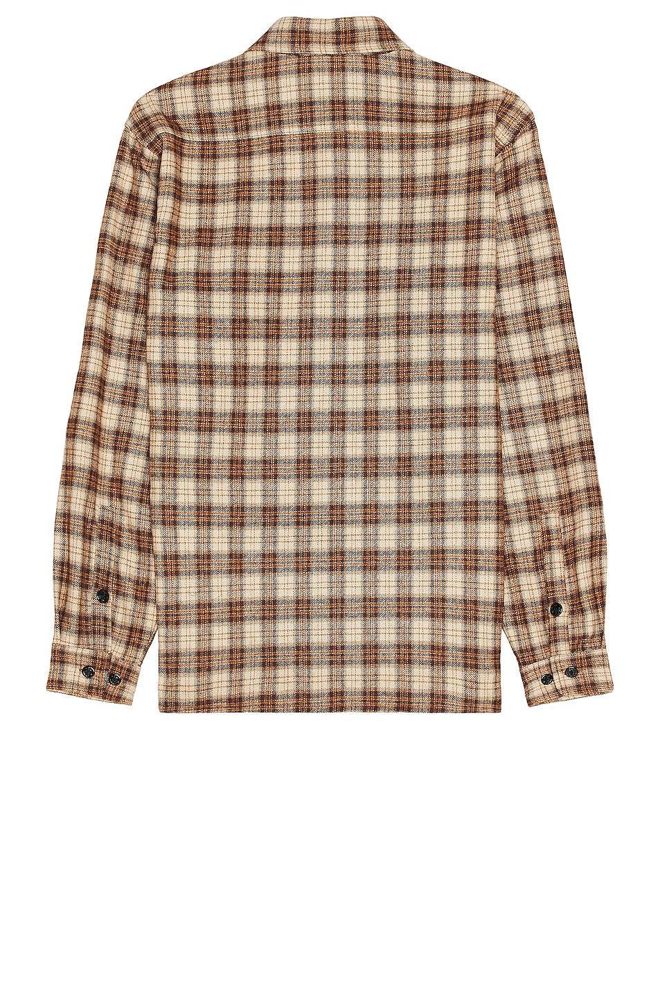 Schott NYC Plaid Cpo Shirt in Brown Product Image