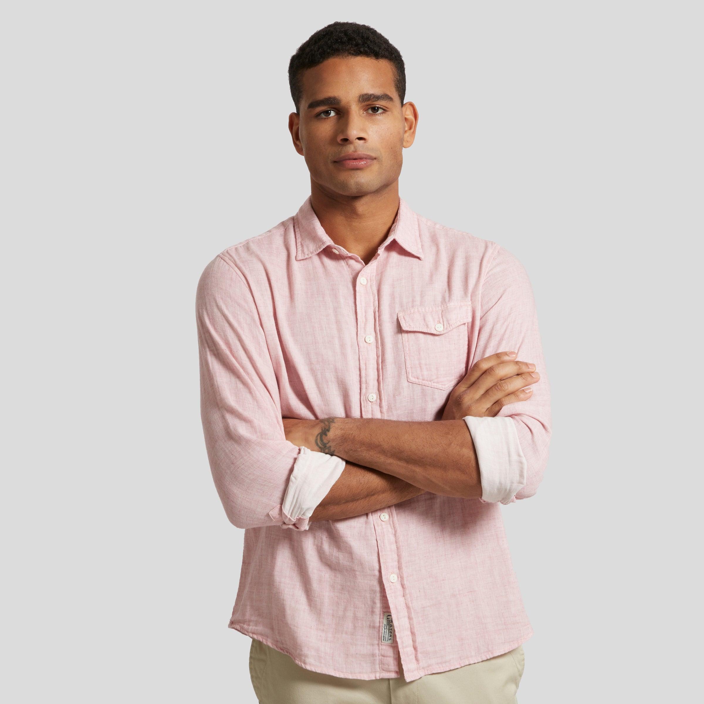 Rosedale Double Cloth Shirt - Dusty Rose Product Image
