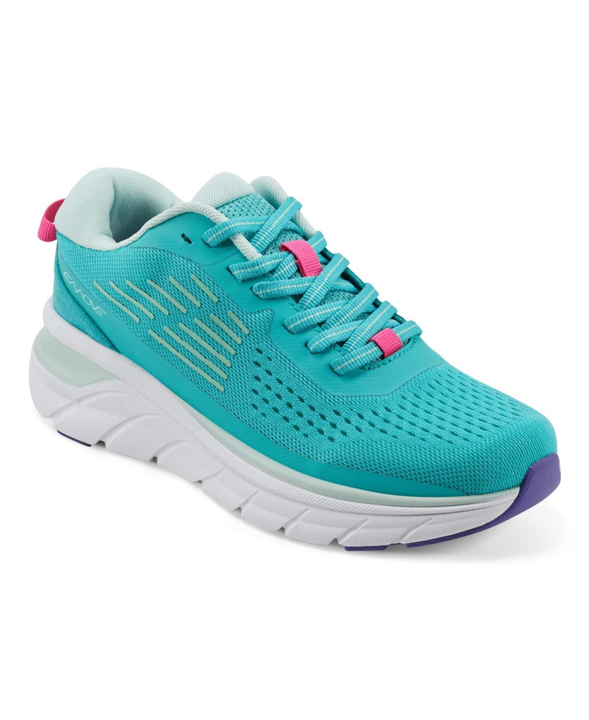 Easy Spirit Women's Mel EMOVE Lace-Up Sneakers, Size: 6.5 Wide, Black Product Image
